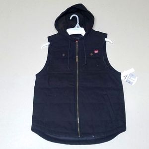 Black Wrangler Hooded Work Vest